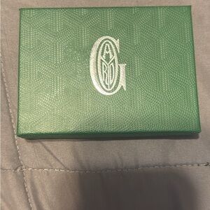 Goyard Green cardholder